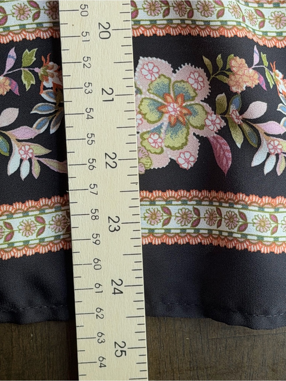 Floral Kimono Black Boho Open Front Cardigan Lightweight One Size EUC - Picture 5 of 7